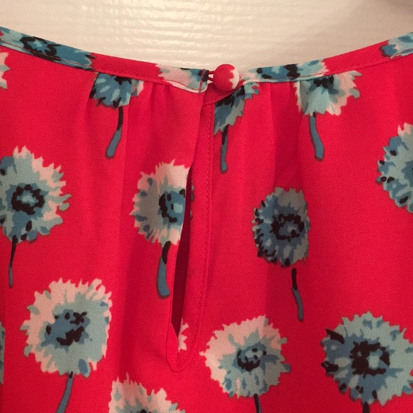 red dress with blue flowers - Picture 5 of 9